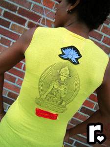 yellow and black custom made ragamufyn muscle tee with rasta lion of judah